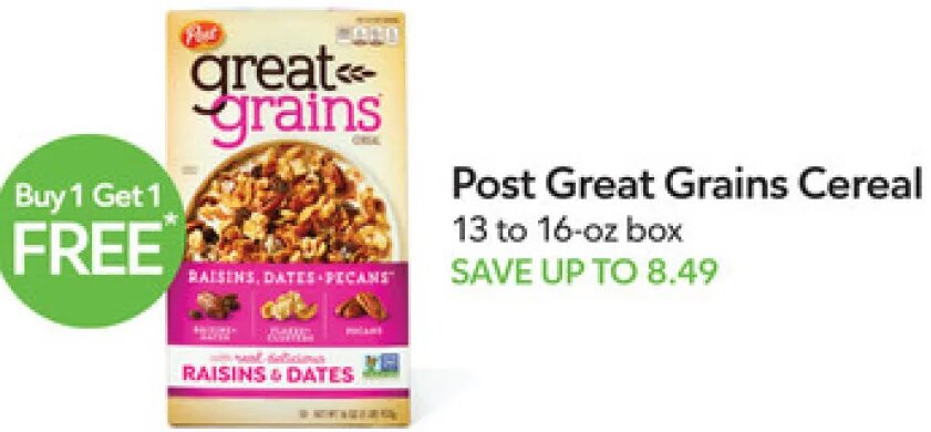 Post Great Grains Cereal