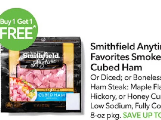 Smithfield Anytime Favorites Smoked Cubed Ham