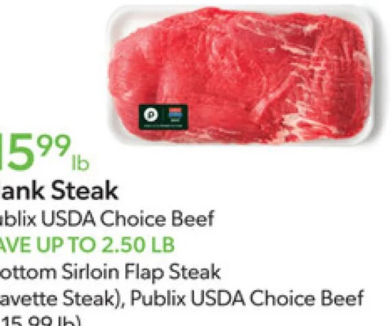 Flank Steak at Publix