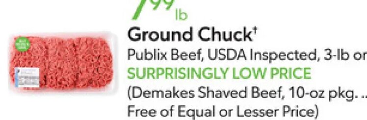 Ground Chuck at Publix
