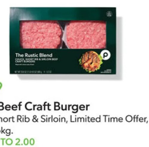 Publix Beef Craft Burger