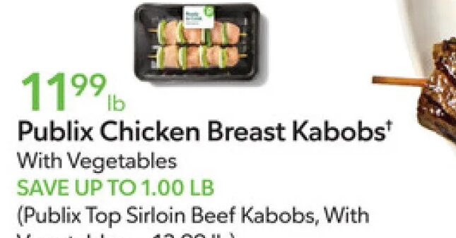 Publix Chicken Breast Kabobs at Publix