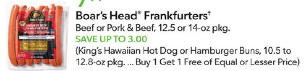 Boar's Head Frankfurters