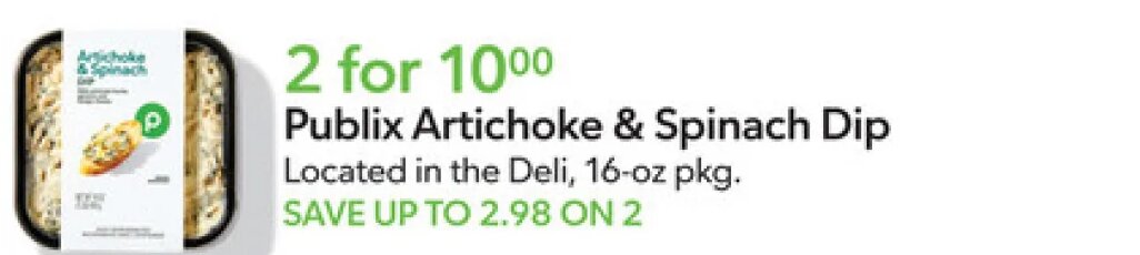 Publix Artichoke & Spinach Dip