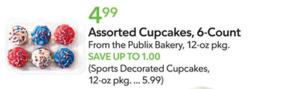Assorted Cupcakes, 6-Count