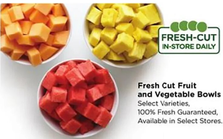 Fresh Cut Fruit and Vegetable Bowls
