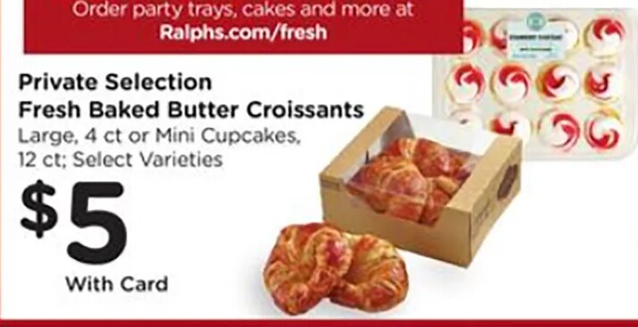 Private Selection Fresh Baked Butter Croissants