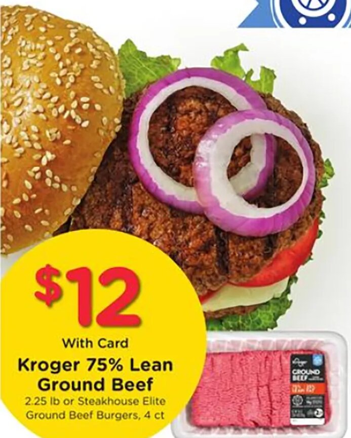 Kroger 75% Lean Ground Beef at Ralphs