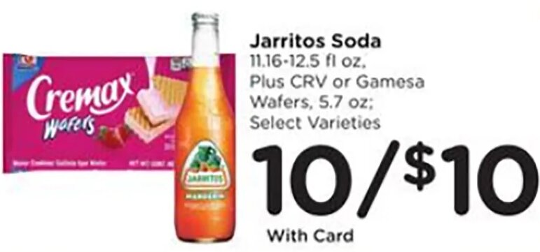 Jarritos Soda or Gamesa Select Varieties at Ralphs