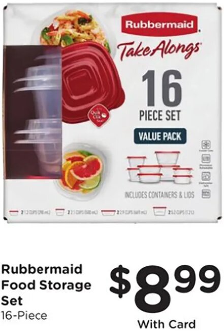 Rubbermaid Food Storage Set