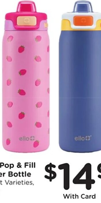 Ello Pop & Fill Water Bottle