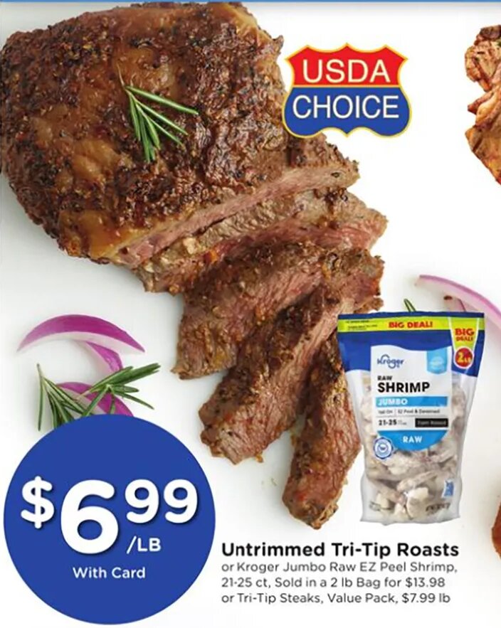 Untrimmed Tri-Tip Roasts at Ralphs