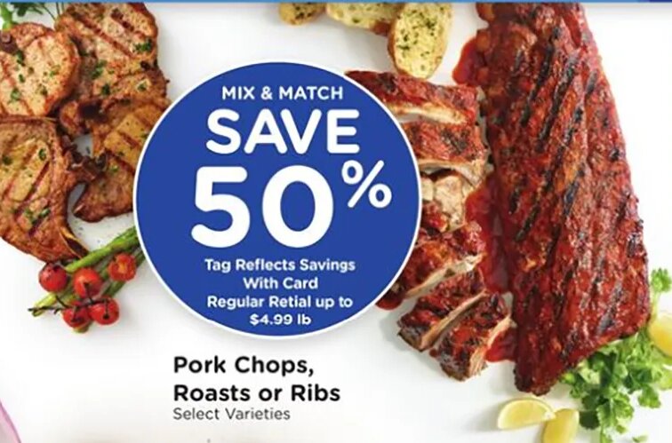 Pork Chops, Roasts or Ribs