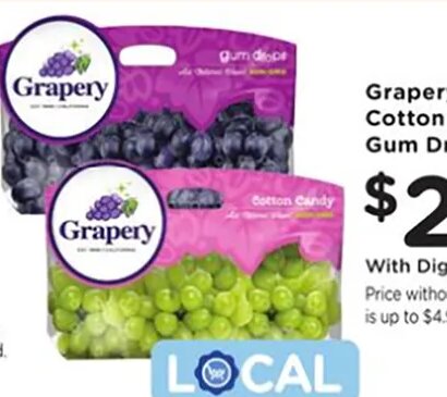 Grapery Cotton Candy or Gum Drop Grapes