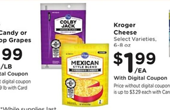 Kroger Cheese