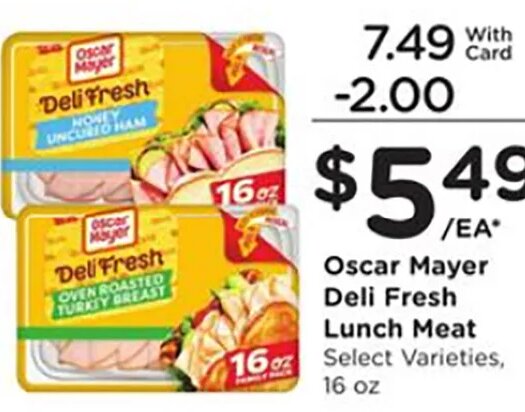 Oscar Mayer Deli Fresh at Ralphs