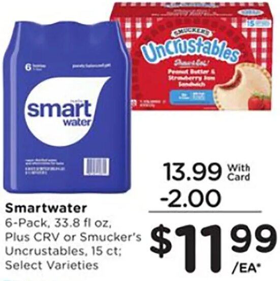 Smartwater / Smucker's Uncrustables