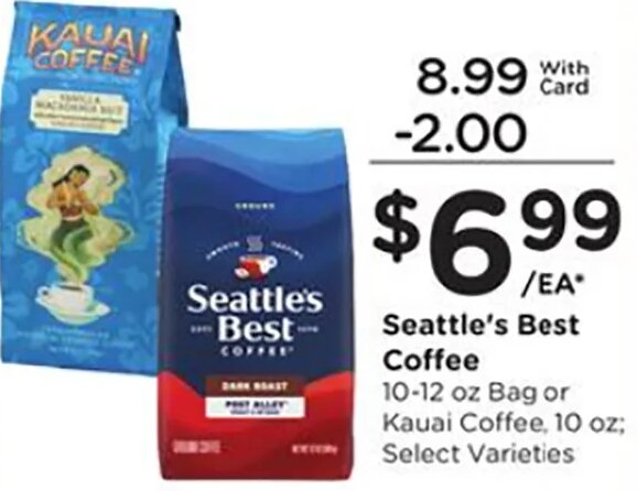 Seattle's Best Coffee / Kauai Coffee at Ralphs