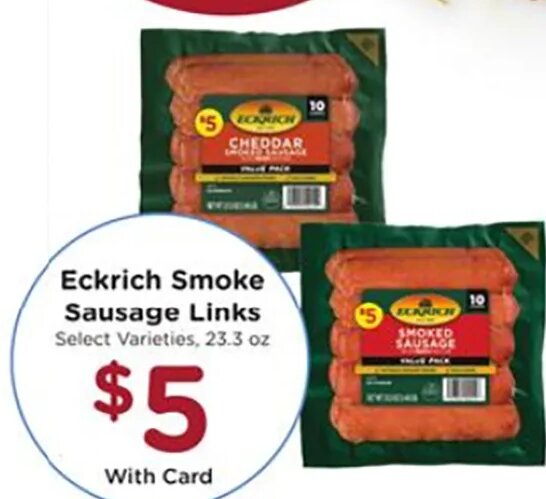 Eckrich Smoke Sausage Links