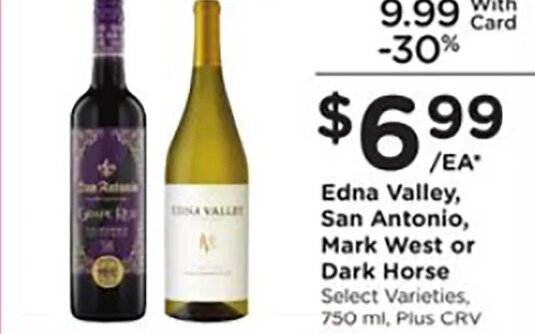 Edna Valley, San Antonio, Mark West or Dark Horse