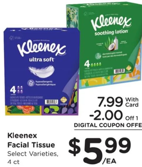 Kleenex Facial Tissue at Ralphs