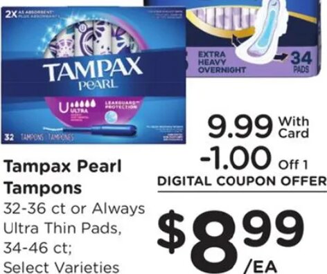 Tampax Pearl Tampons