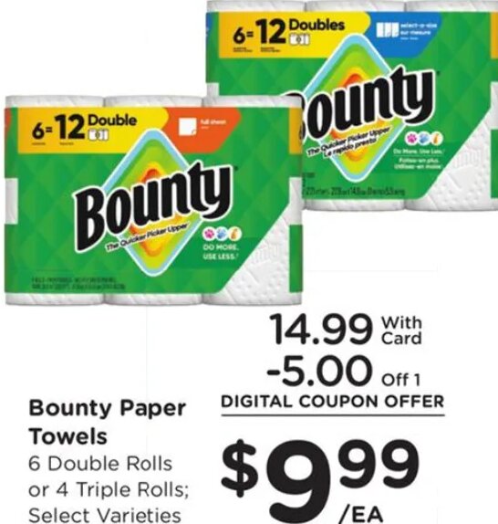 Bounty Paper Towels at Ralphs