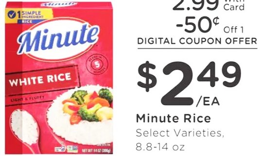 Minute Rice at Ralphs