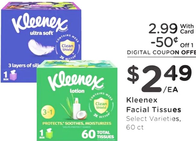 Kleenex Facial Tissues at Ralphs