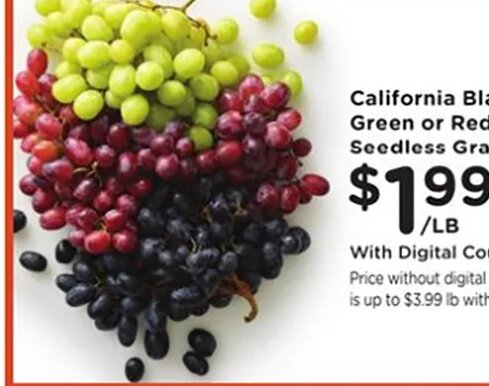 California Black, Green or Red Seedless Grapes at Ralphs