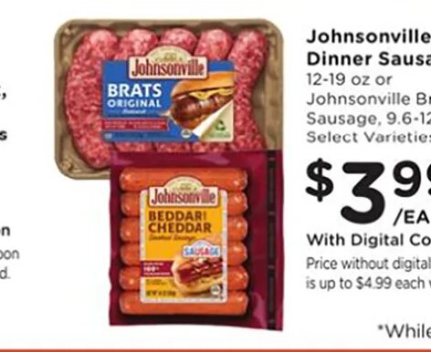 Johnsonville Dinner Sausage at Ralphs