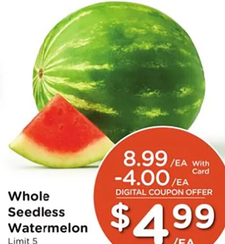 Whole Seedless Watermelon
