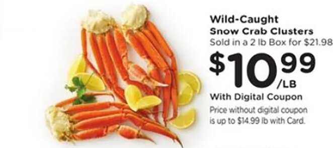 Wild-Caught Snow Crab Clusters