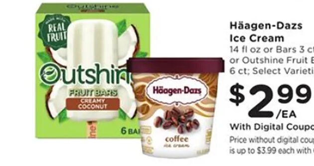 Häagen-Dazs Ice Cream at Ralphs