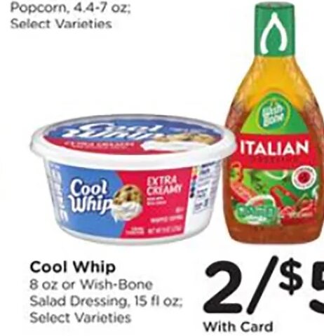 Cool Whip / Wish-Bone Salad Dressing