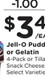 Jell-O Pudding or Gelatin