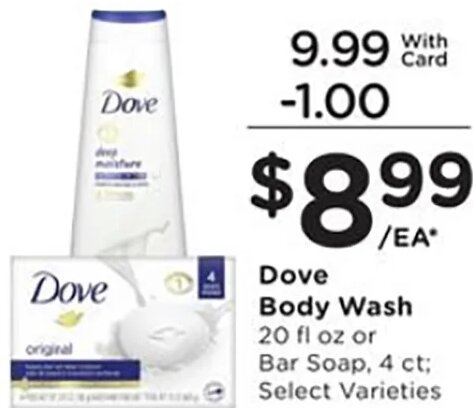 Dove Body Wash or Bar Soap