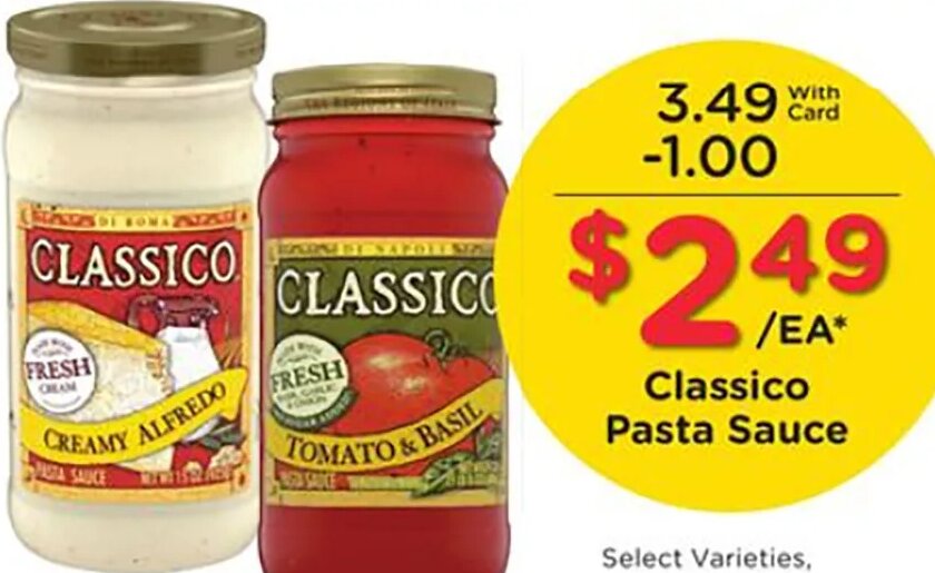 Classico Pasta Sauce at Ralphs