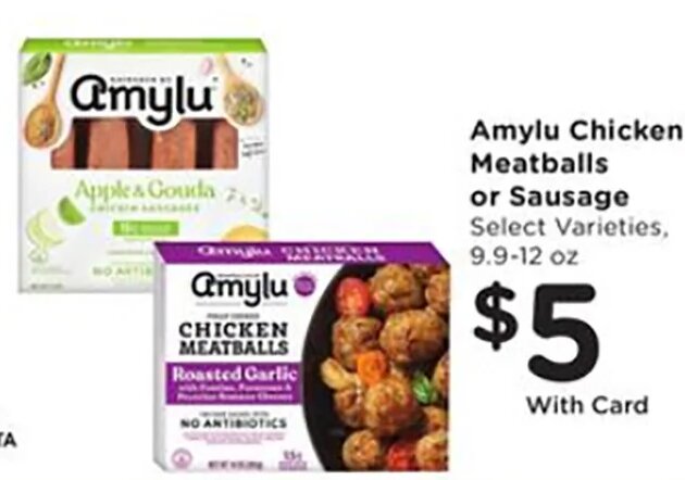 Amylu Chicken Meatballs or Sausage