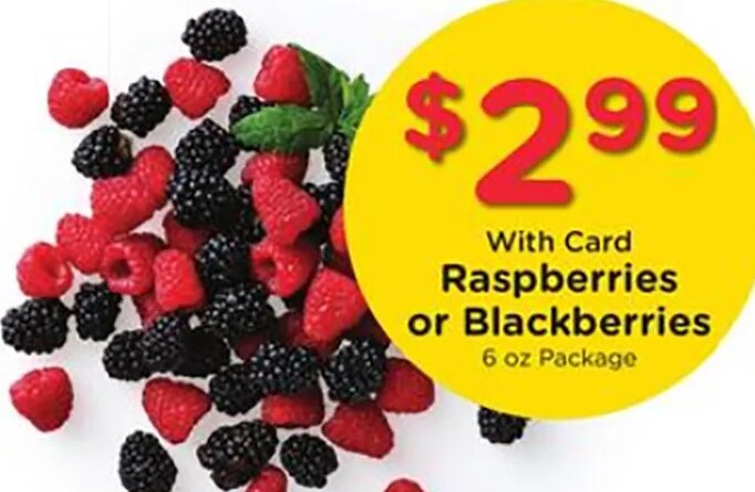 Raspberries or Blackberries at Ralphs