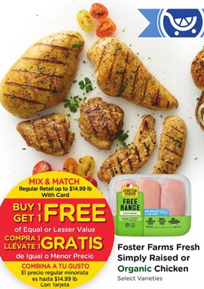 Foster Farms Fresh Simply Raised or Organic Chicken