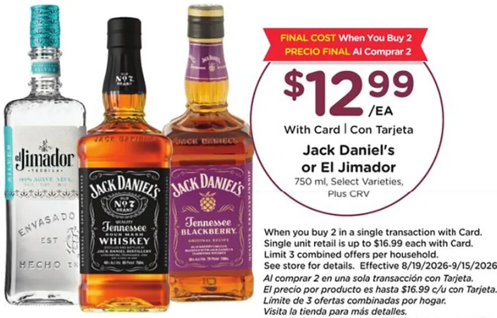 Jack Daniel's or El Jimador