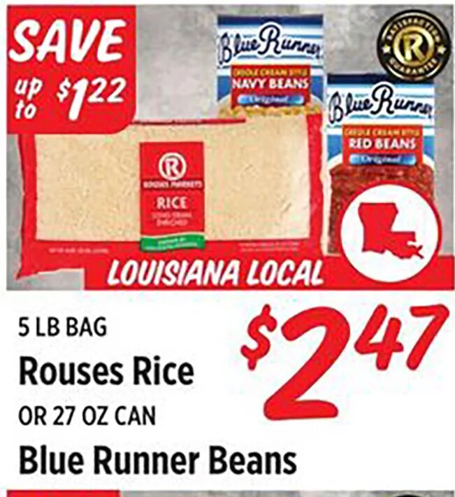 Rouses Rice OR Blue Runner Beans at Rouses