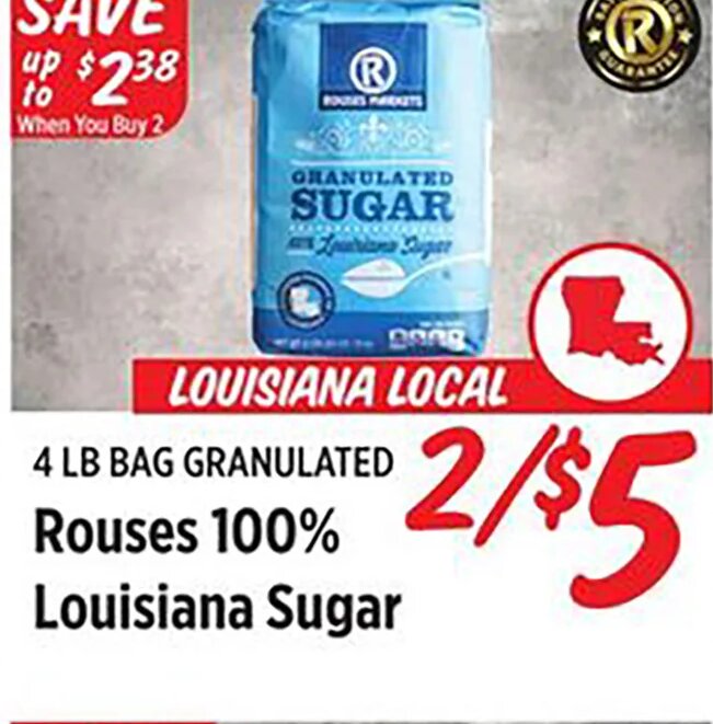 Rouses 100% Louisiana Sugar