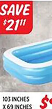 Blue Rectangular Pool