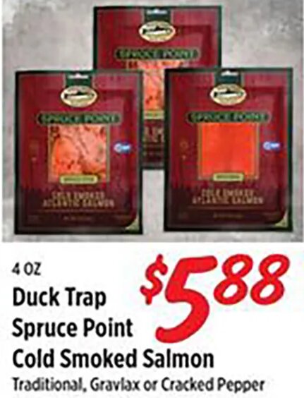 Duck Trap Spruce Point Cold Smoked Salmon at Rouses