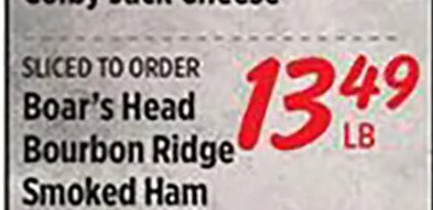 Boar's Head Bourbon Ridge Smoked Ham at Rouses