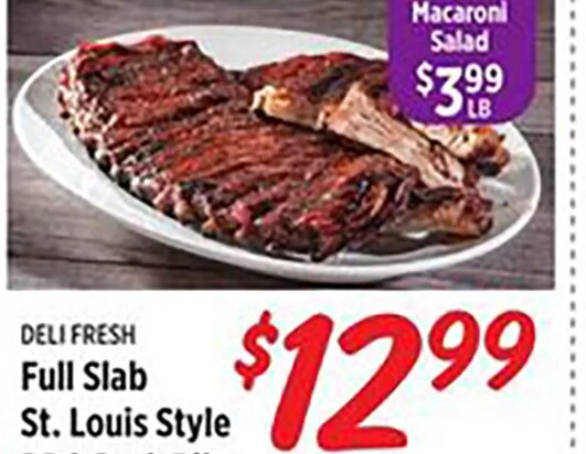 St. Louis Style BBQ Pork Ribs at Rouses