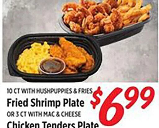 Fried Shrimp Plate at Rouses