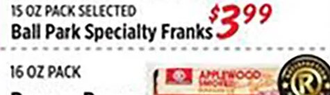 Ball Park Specialty Franks at Rouses